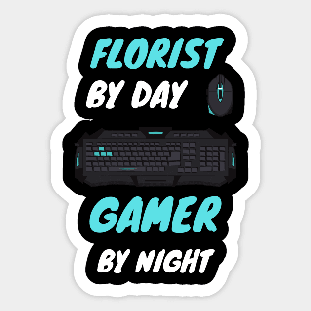 that florist gamer Sticker by SnowballSteps